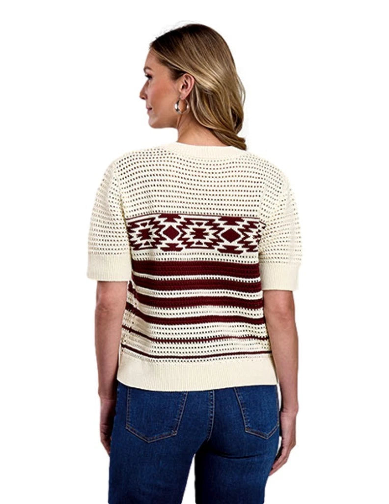 Stetson Chocolate & Cream Sweater