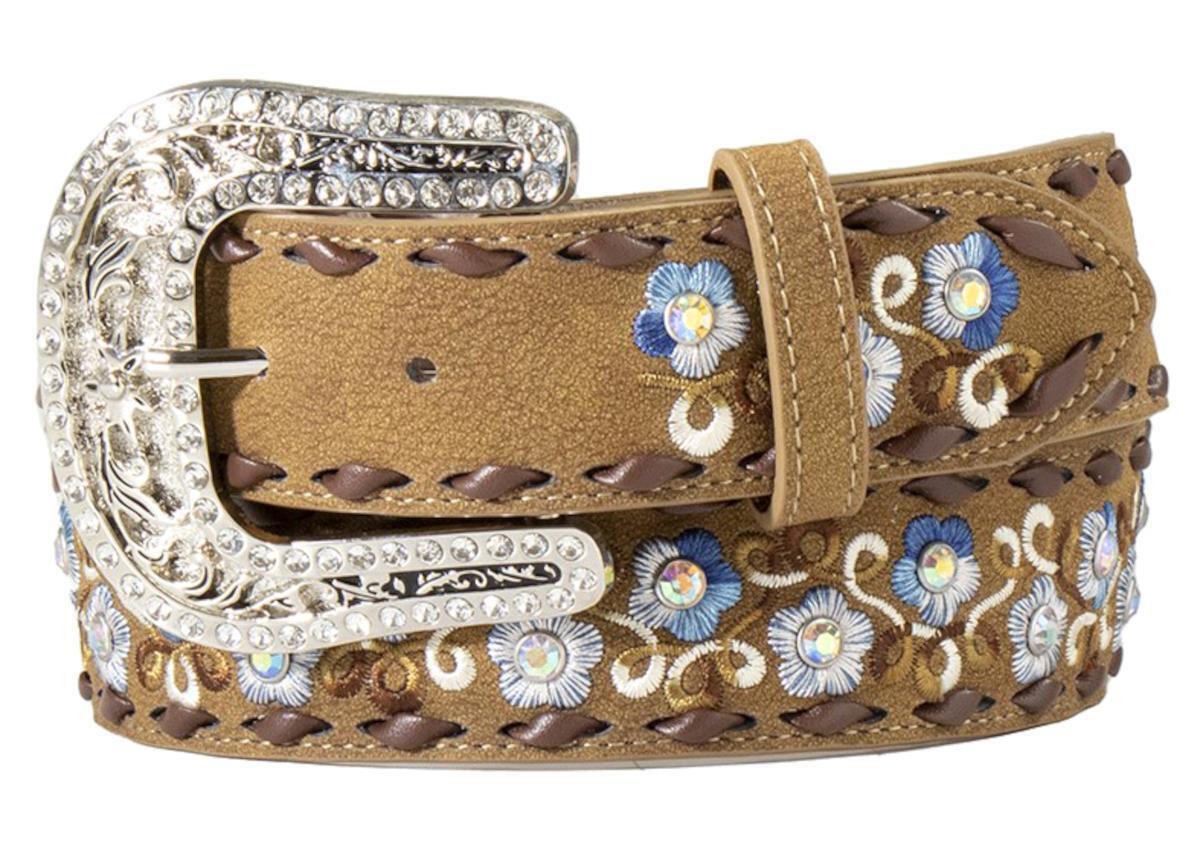 Blue Floral Women's Belt