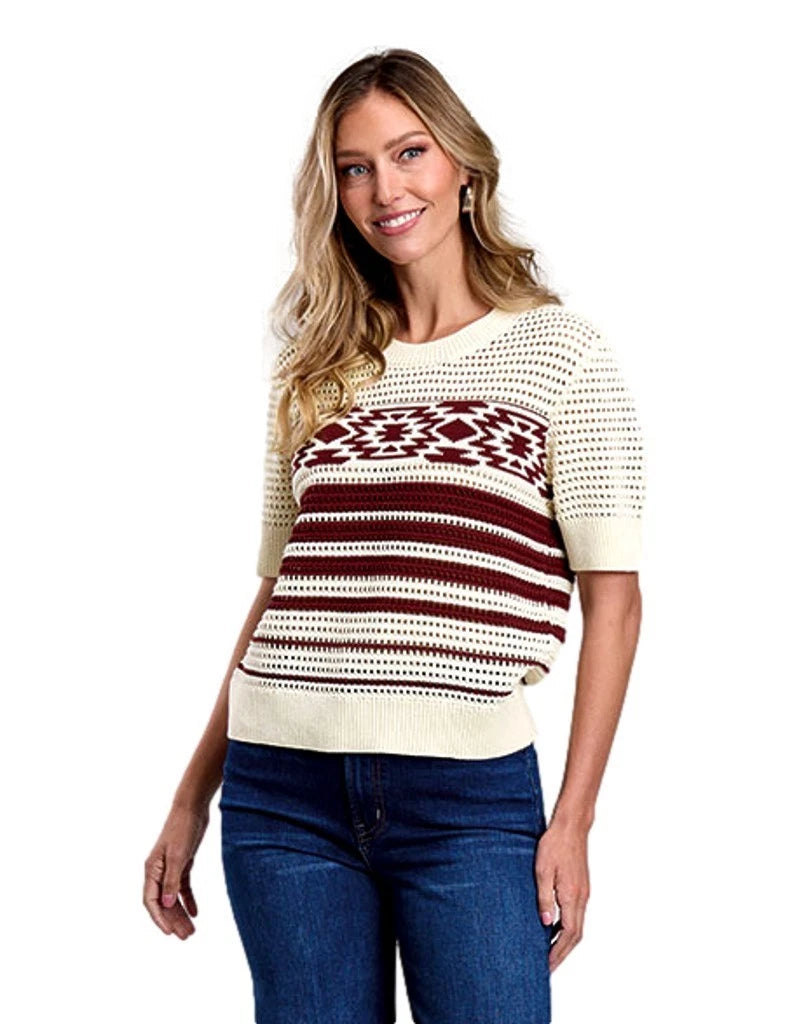 Stetson Chocolate & Cream Sweater