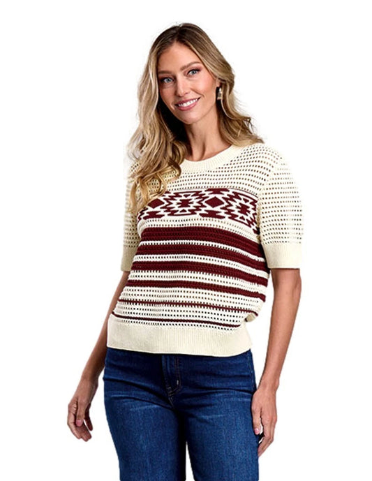 Stetson Chocolate & Cream Sweater