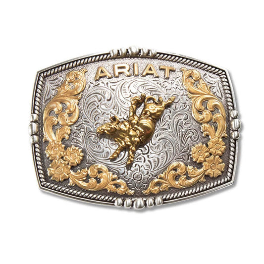 Ariat Rectangle Buckle Bull Rider Multi Finish