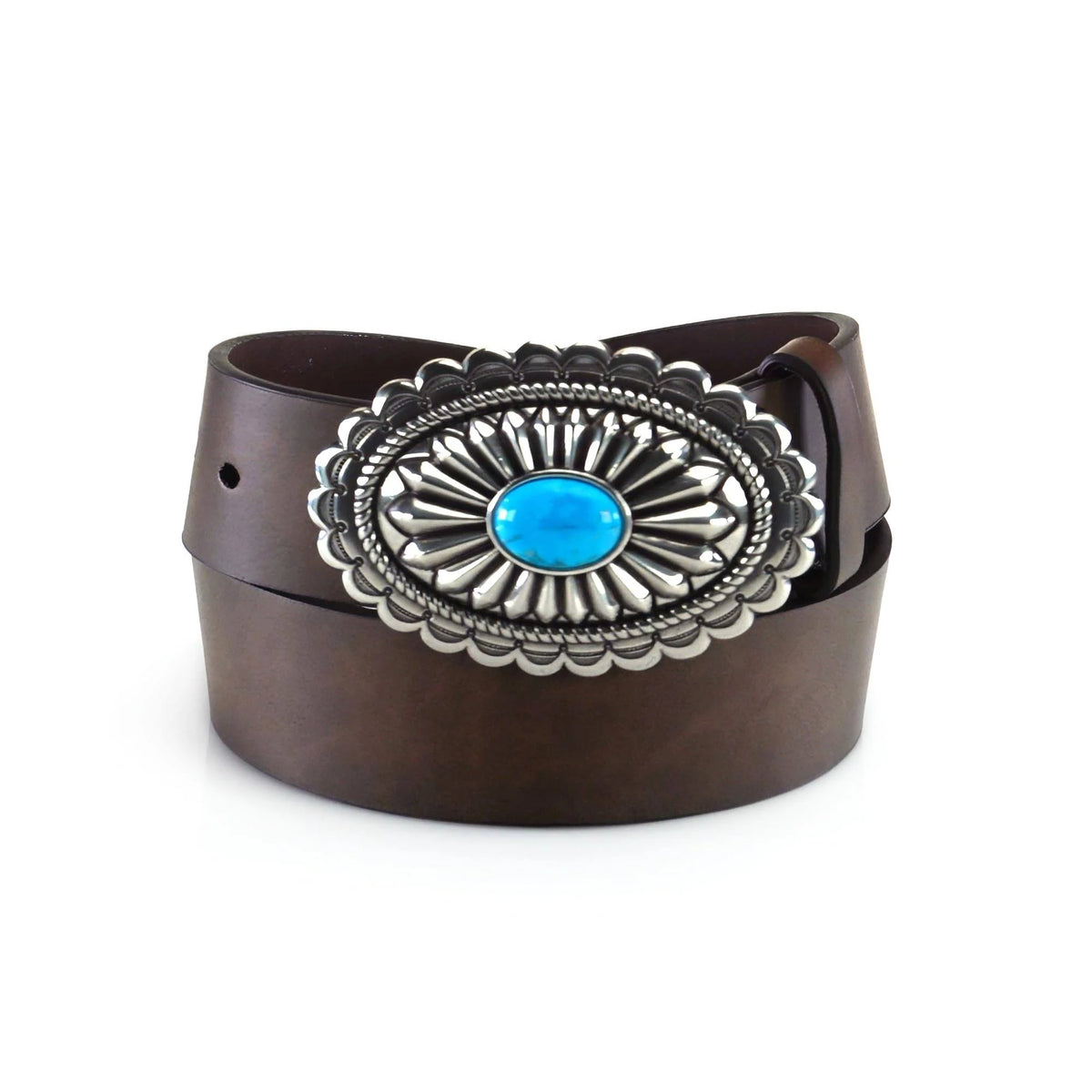 Ariat Womens Turquoise Brown Belt