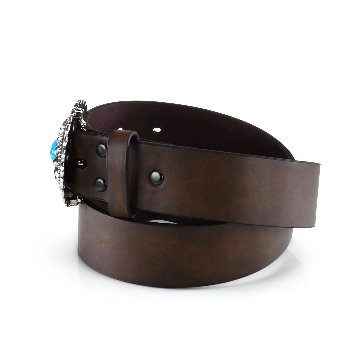 Ariat Womens Turquoise Brown Belt