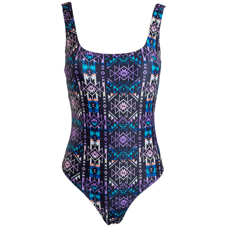 The Ollie One Piece Swimsuit Black Aztec