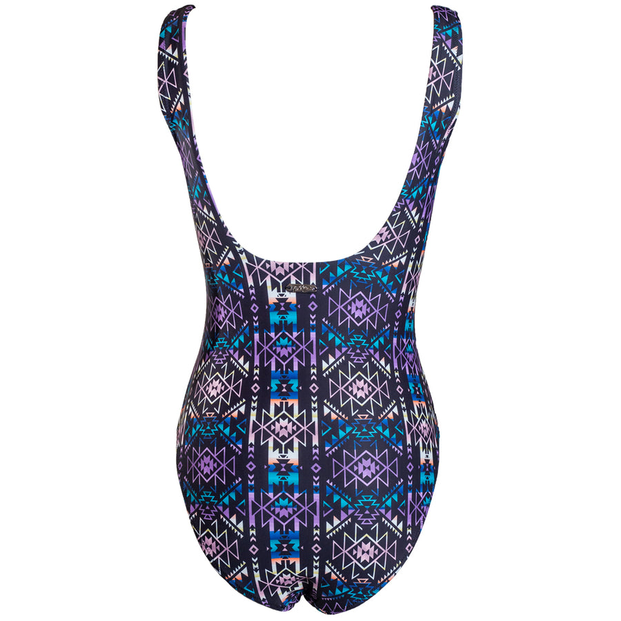 The Ollie One Piece Swimsuit Black Aztec