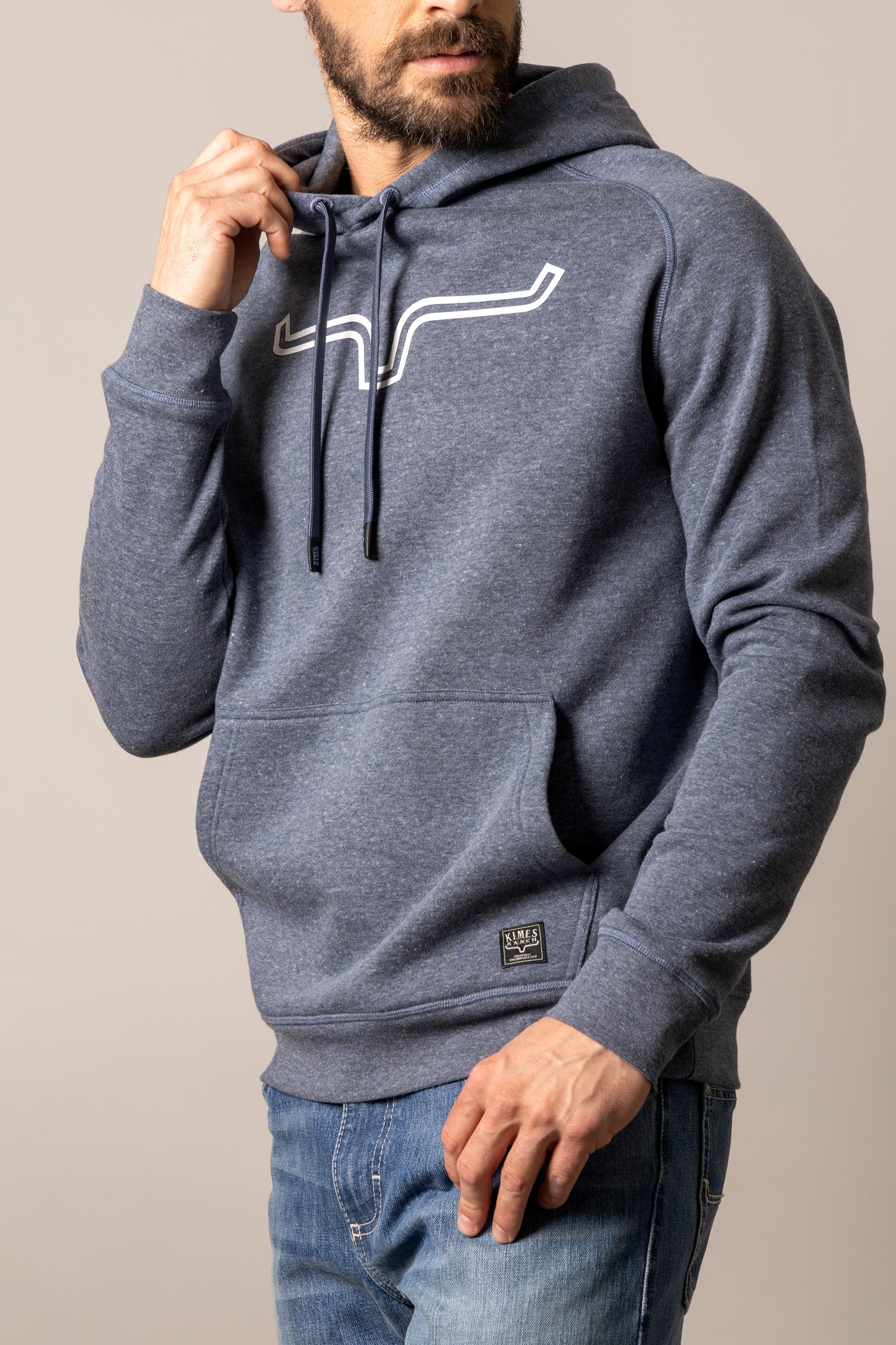 Kimes Outlier Blue Heather Men's Hoodie