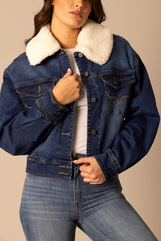 Kimes Leela Denim Sherpa Jacket