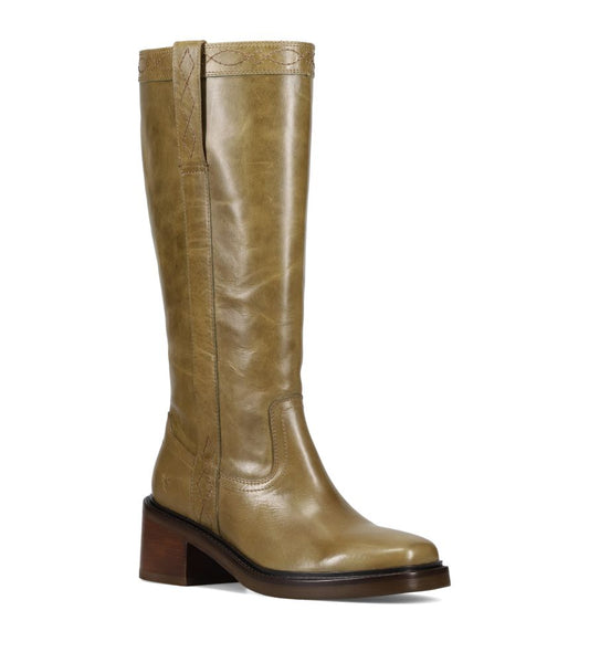 Frye Kate Pull On Olive Boots
