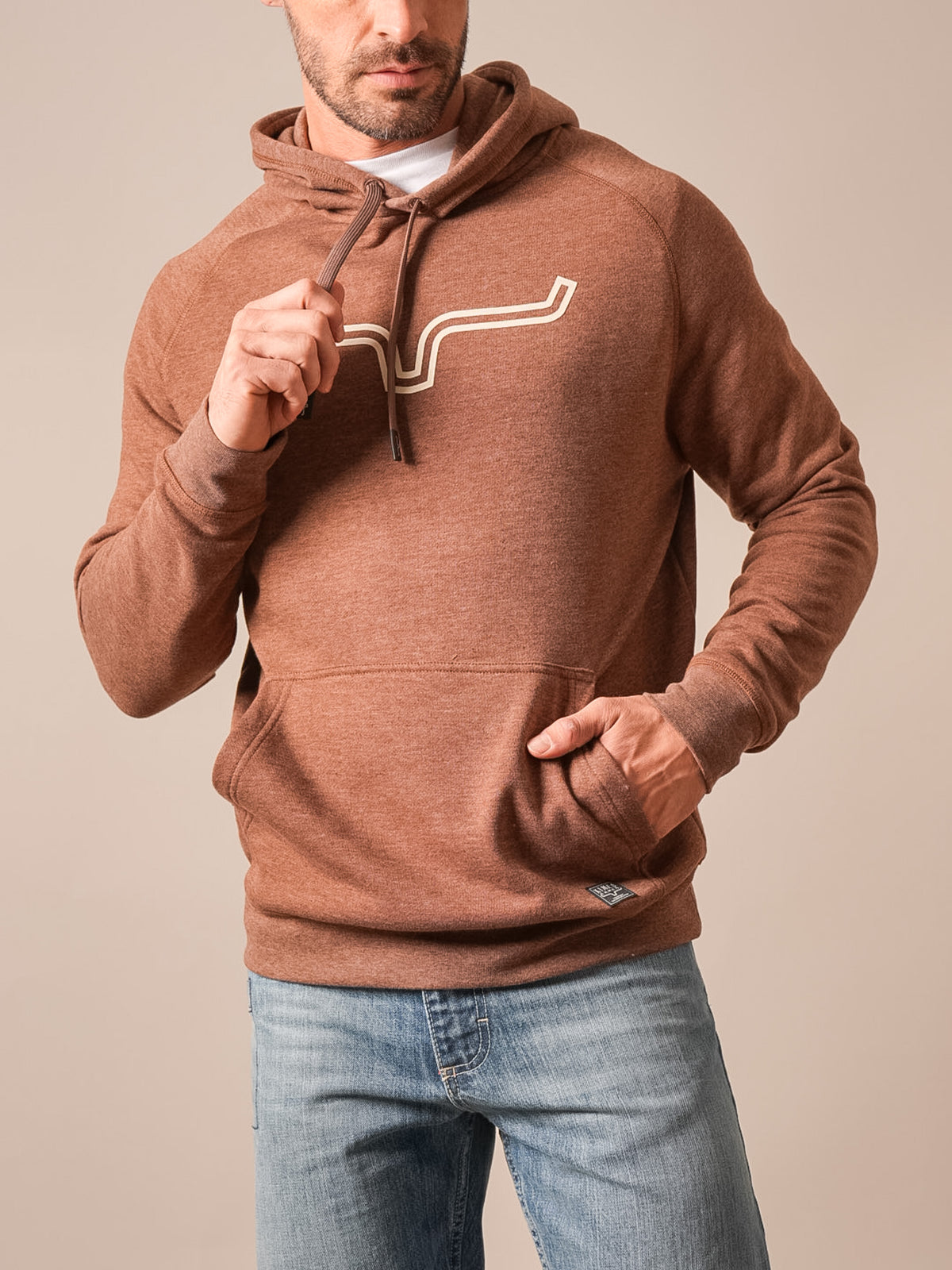 Kimes Outlier Dark Brown Heather Men's Hoodie