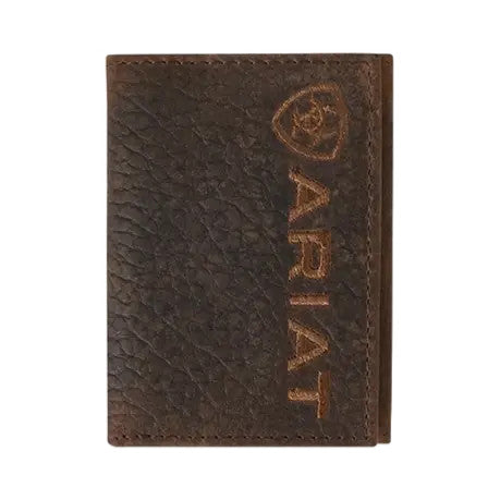 Ariat A. Rodeo Bull Hide Brown - Trifold Wallet