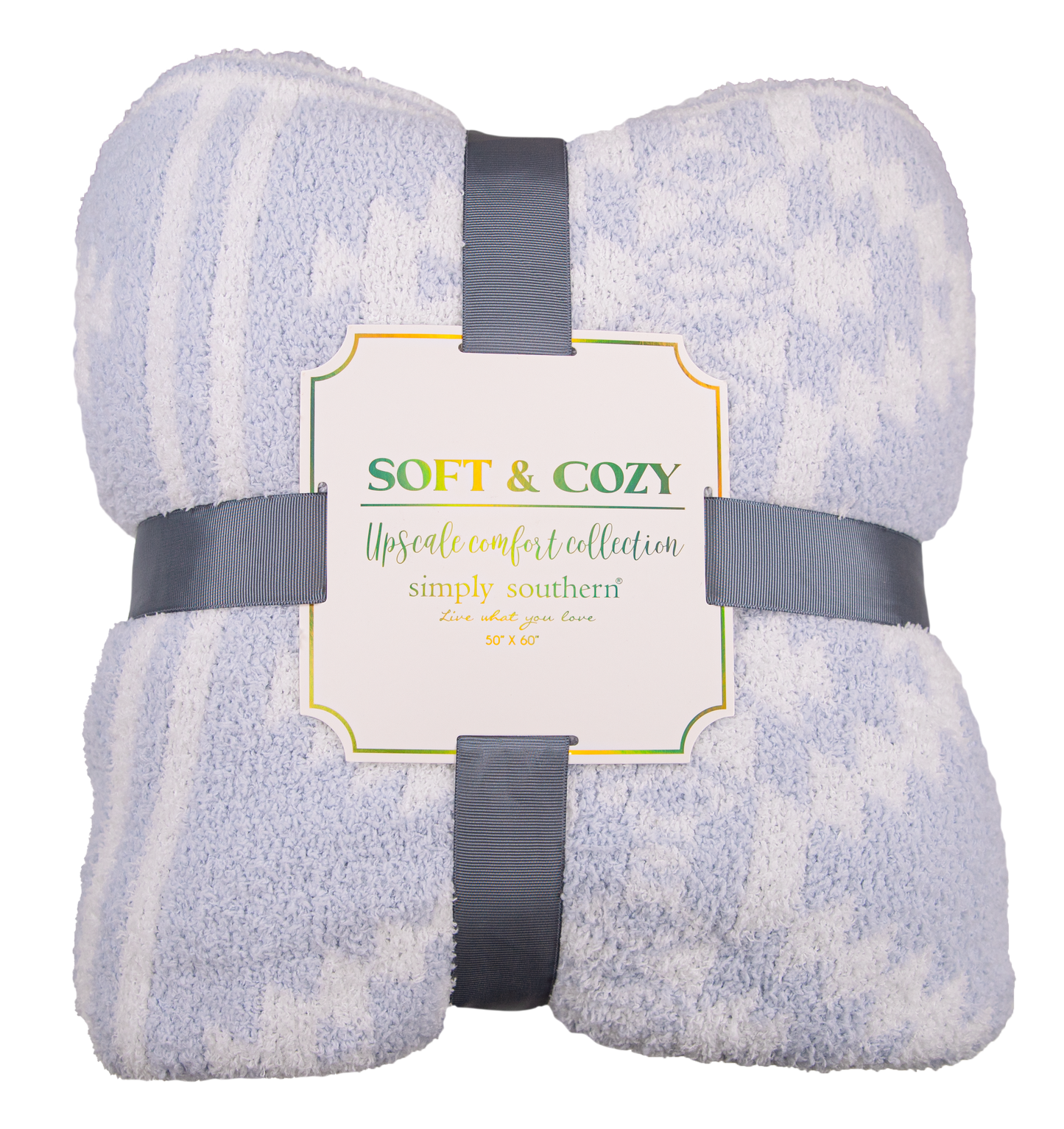 Soft n Cozy Blanket Blue Simply Southern