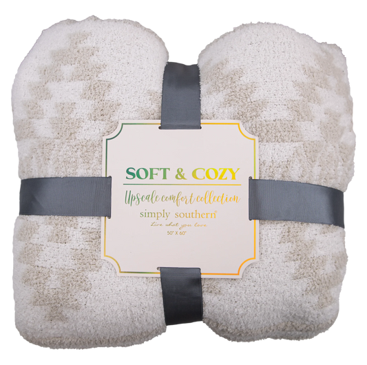 Soft n Cozy Blanket Gray Simply Southern