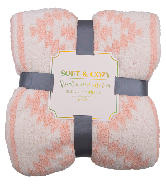Soft n Cozy Blanket Pink Simply Southern