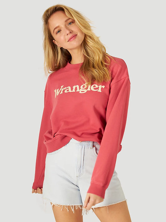 Sale ✨Wrangler Vintage Berry Logo Women's Sweatshirt