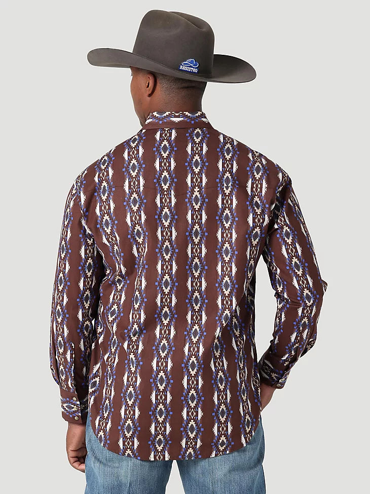 Wrangler Checotah Hickory Snap Men's Western Shirt