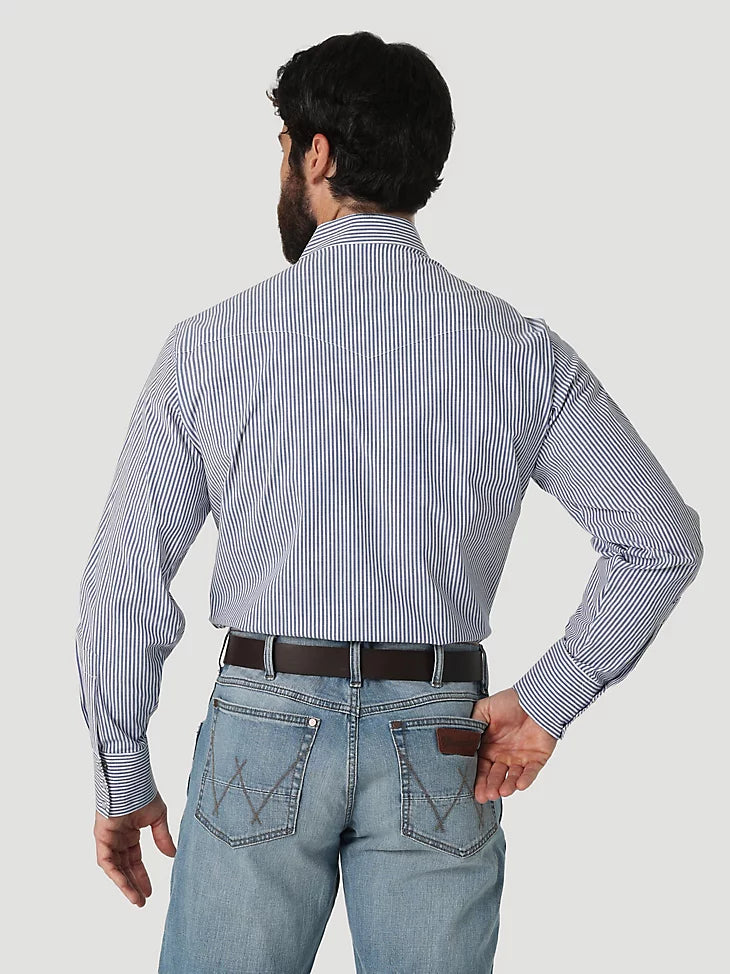 Wrangler Classic Inlet Stripe Snap Men's Western Shirt