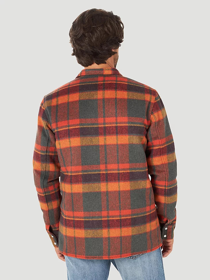 Wrangler Quilted Lined Flannel Shirt-Jac