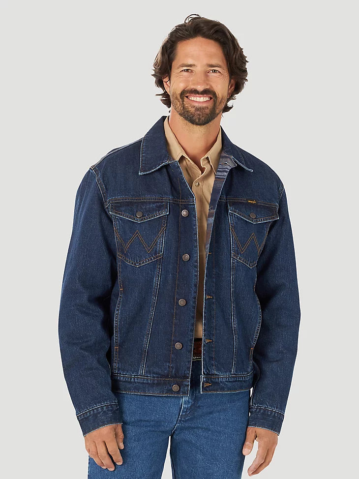 Sale ✨Wrangler Blanket Lined Solid Denim Jacket