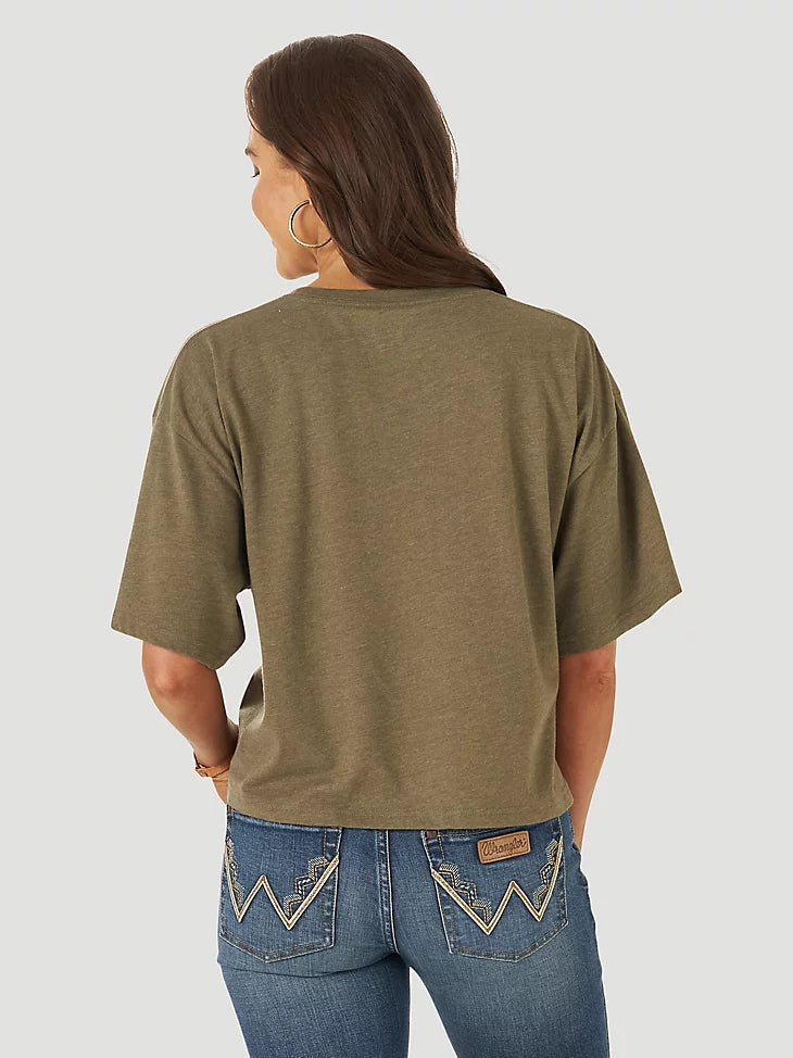 Oni Wrangler Olive Crop T-Shirt