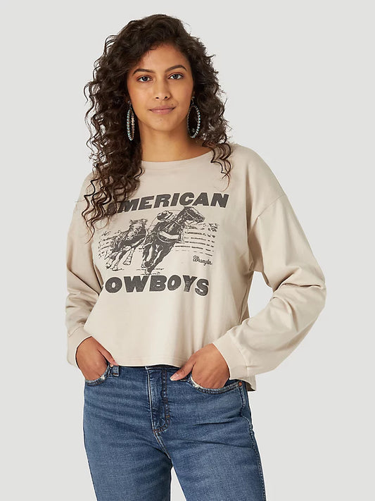 Cowboys Wrangler Retro Crop Women's T-Shirt