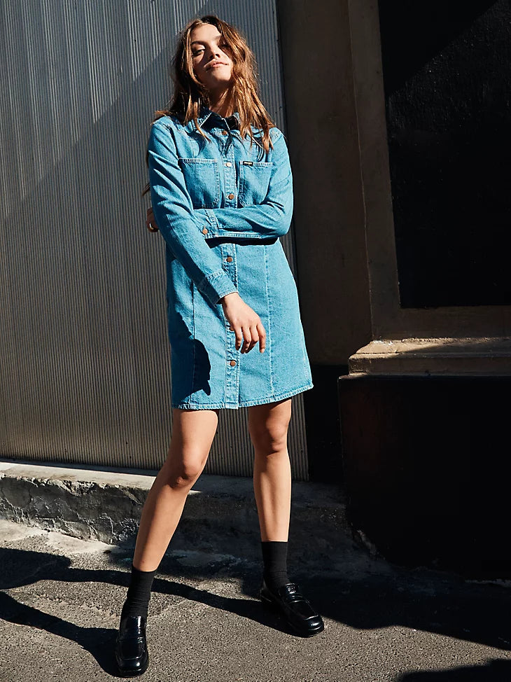 wrangler dresses Final Sale Wrangler Amelia Denim Women's Dress