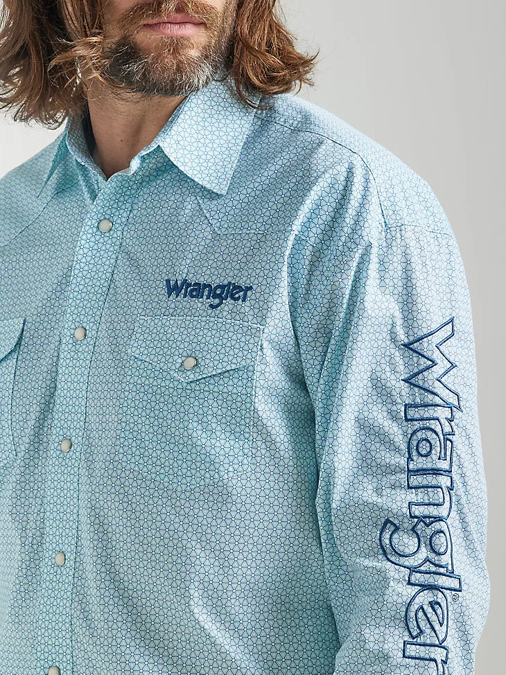 Wrangler Logo Turquoise