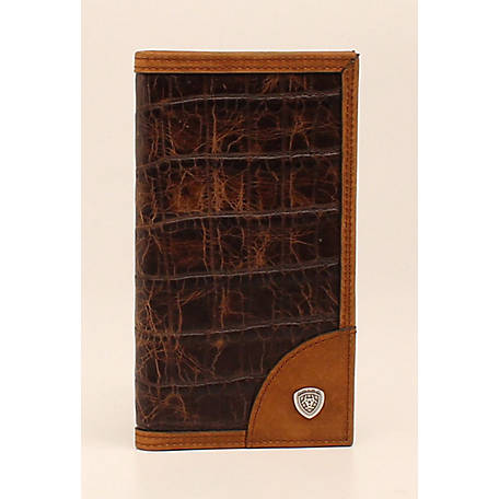 Ariat Men's Corcodile Rodeo Wallet