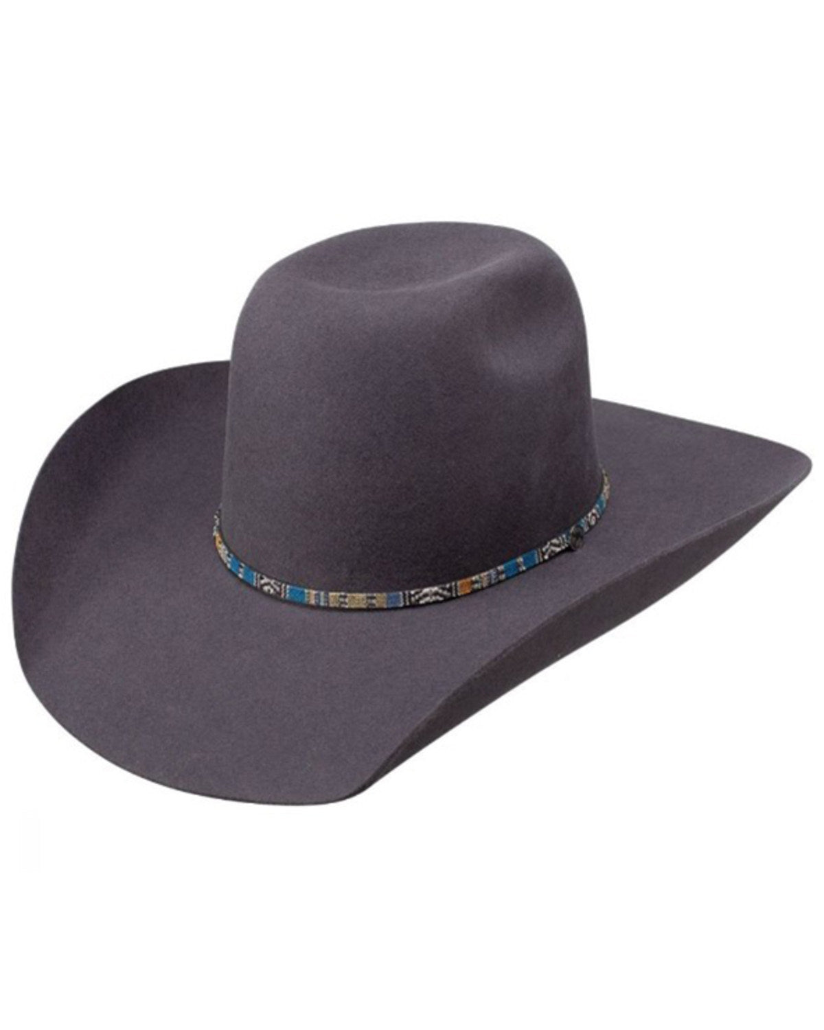 Hooey Resistol Silver Smoke Felt Cowboy Hat