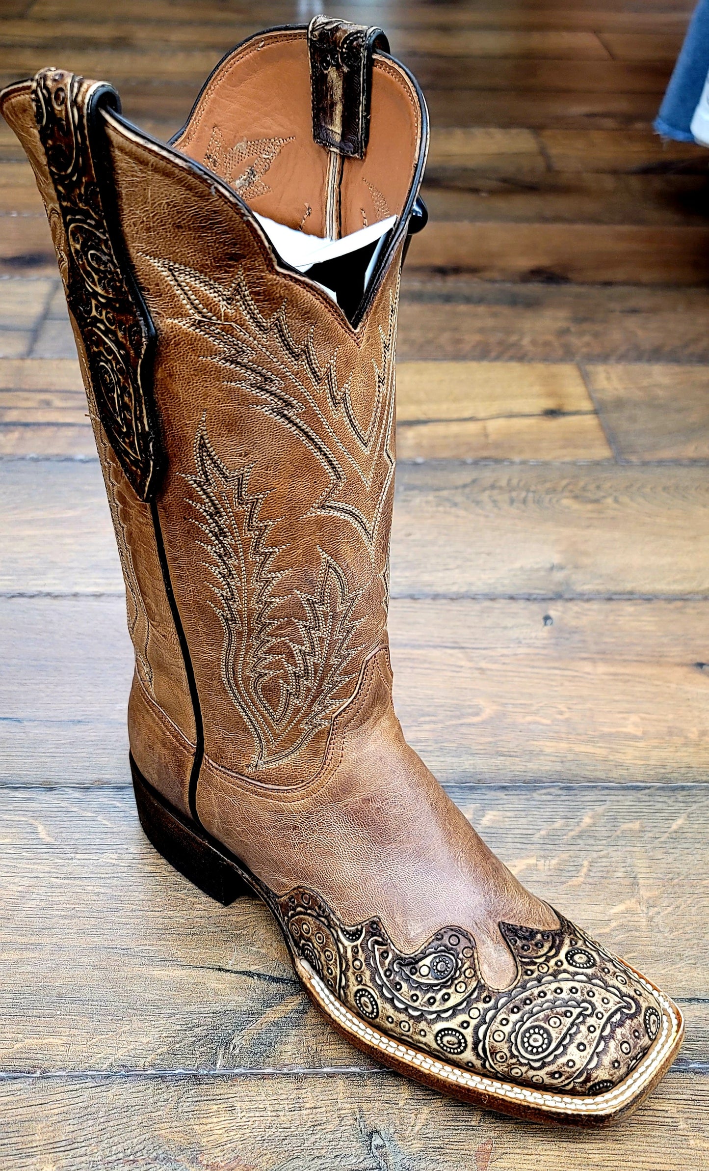 Black Jack Women's Hand Tooled Paisley Boots