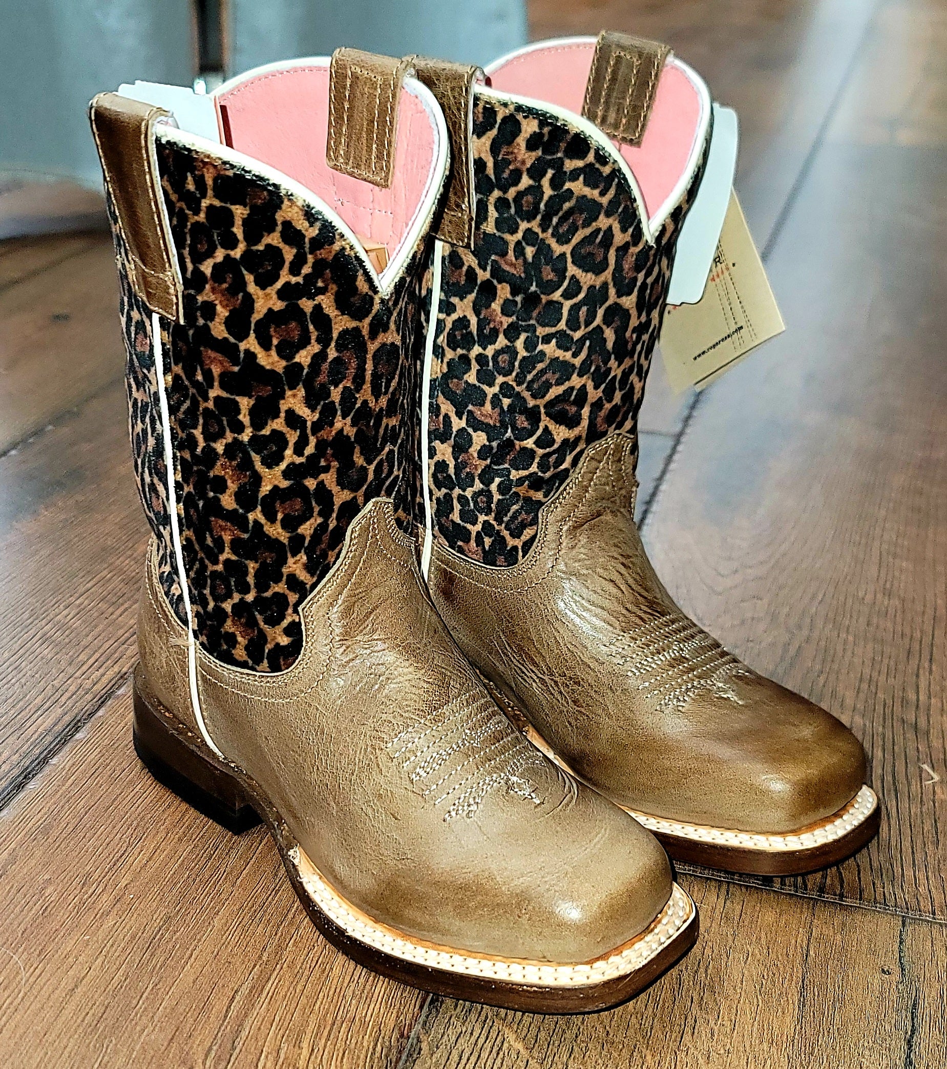cheetah open toe booties