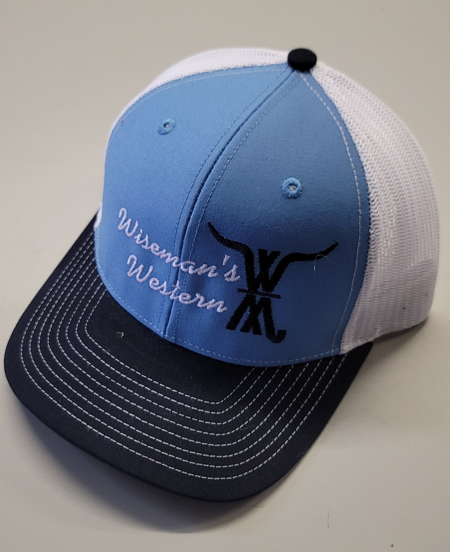 The Classic Wiseman’s Western Hat Blue/White/Navy