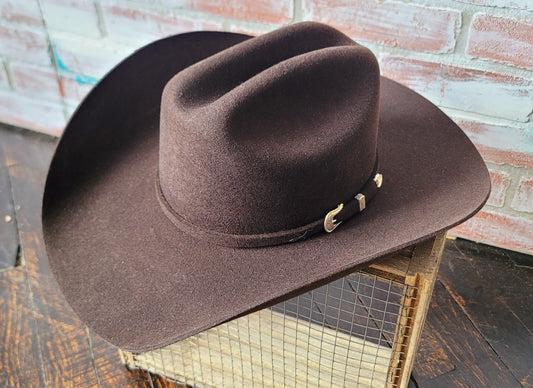 Stetson Oak Ridge Chocolate Wool Cowboy Hat Made In USA