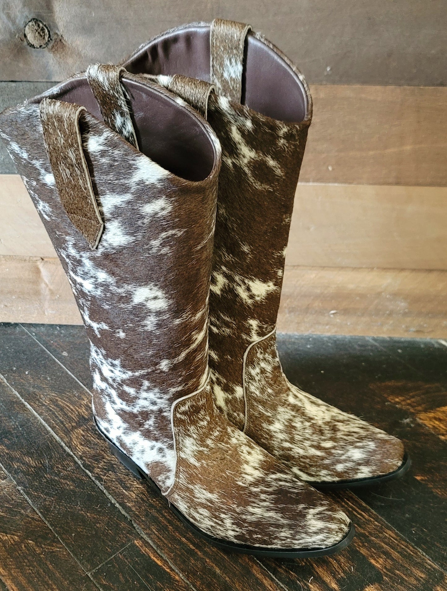Agave Sky Milk Chocolate Hair on Hide Boots Women’s boots