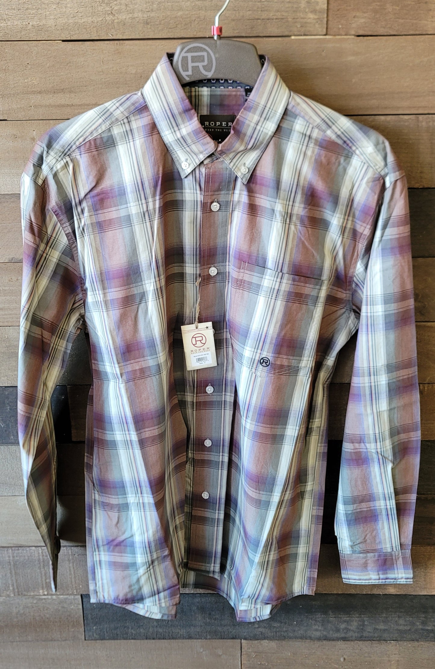 Plaid Roper Men's Snap Up