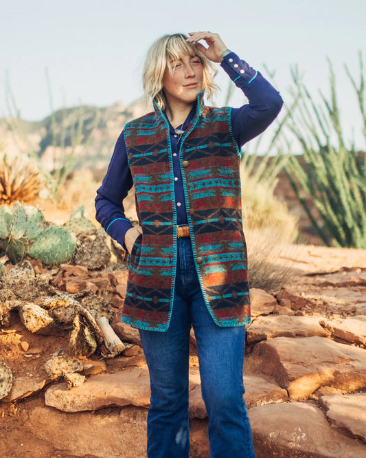 Stockyard Vest Turquoise Women's Outback 29655-TUR Stockard