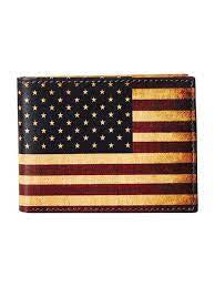 Nocona rustic flag bi-fold wallet