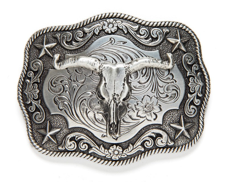 Texas steer belt buckle