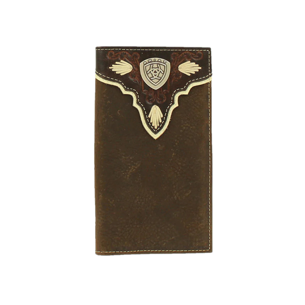 Ariat Men's Distressed Brown Design Rodeo Wallet