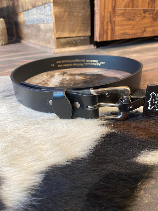 Heritage Leathers USA Black Leather Belt