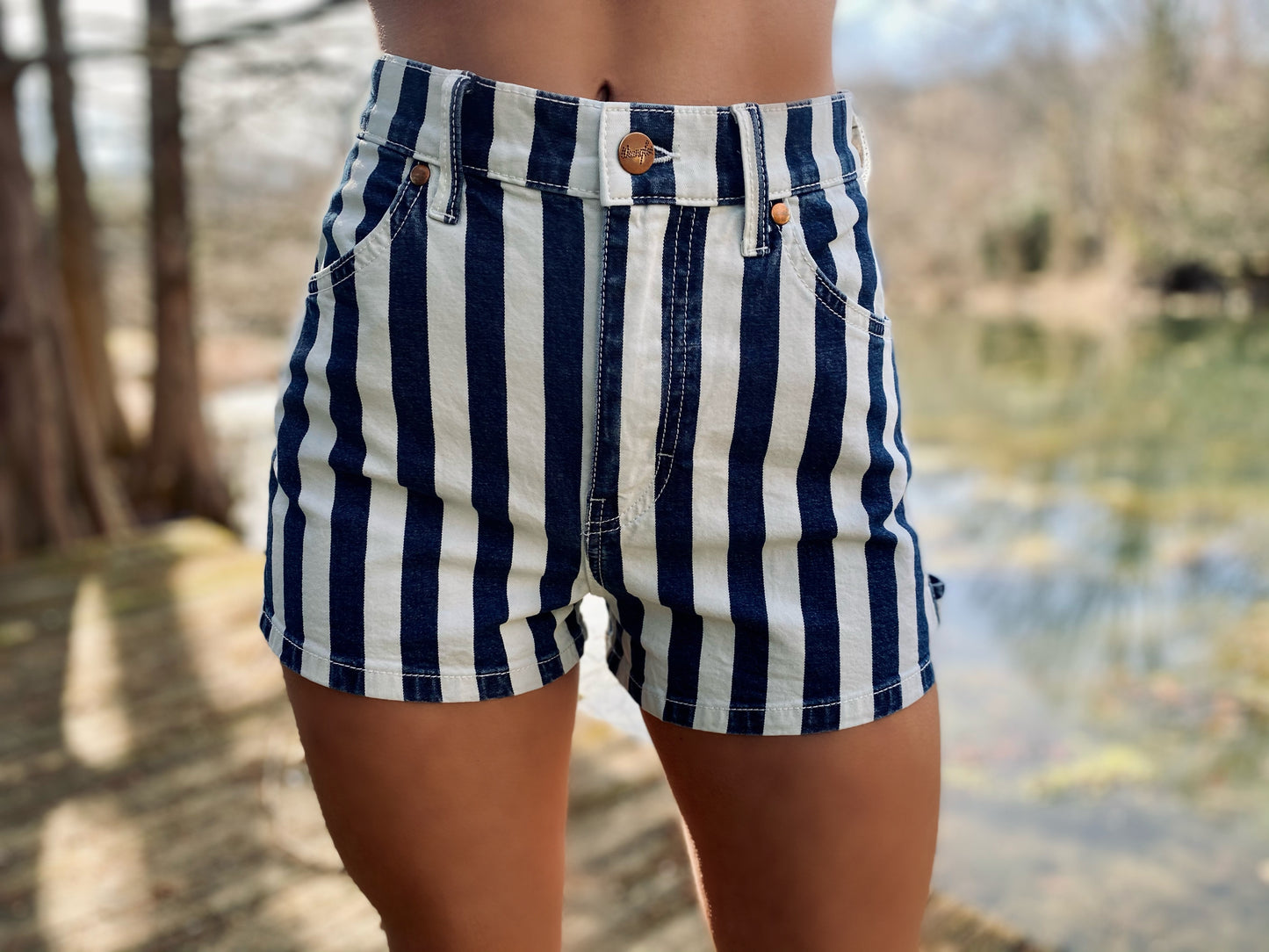 Wrangler Vintage Rodeo Striped Shorts