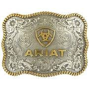 Ariat gold logo belt buckle