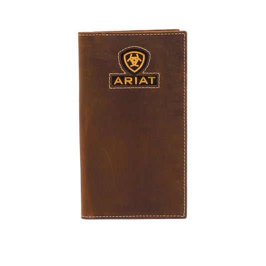 Ariat Men's Yellow Logo Inlay Rodeo Wallet