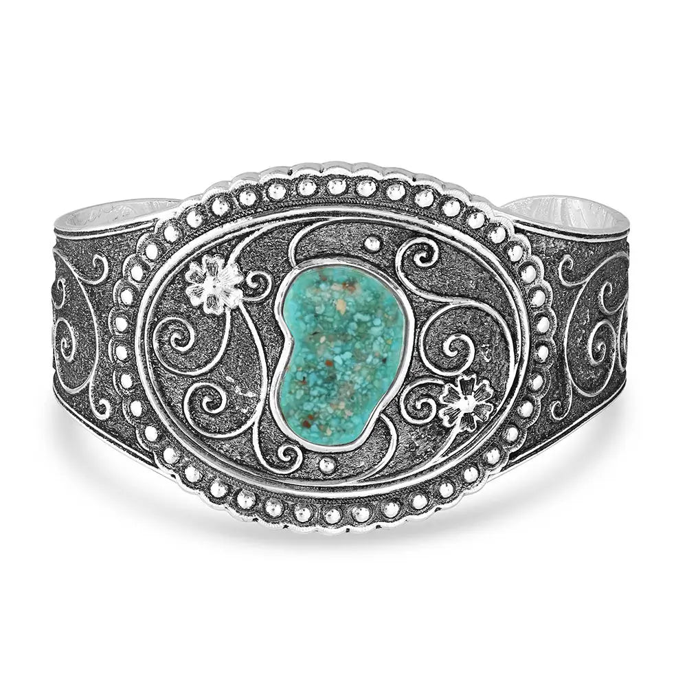 Country Roads Turquoise Cuff Bracelet