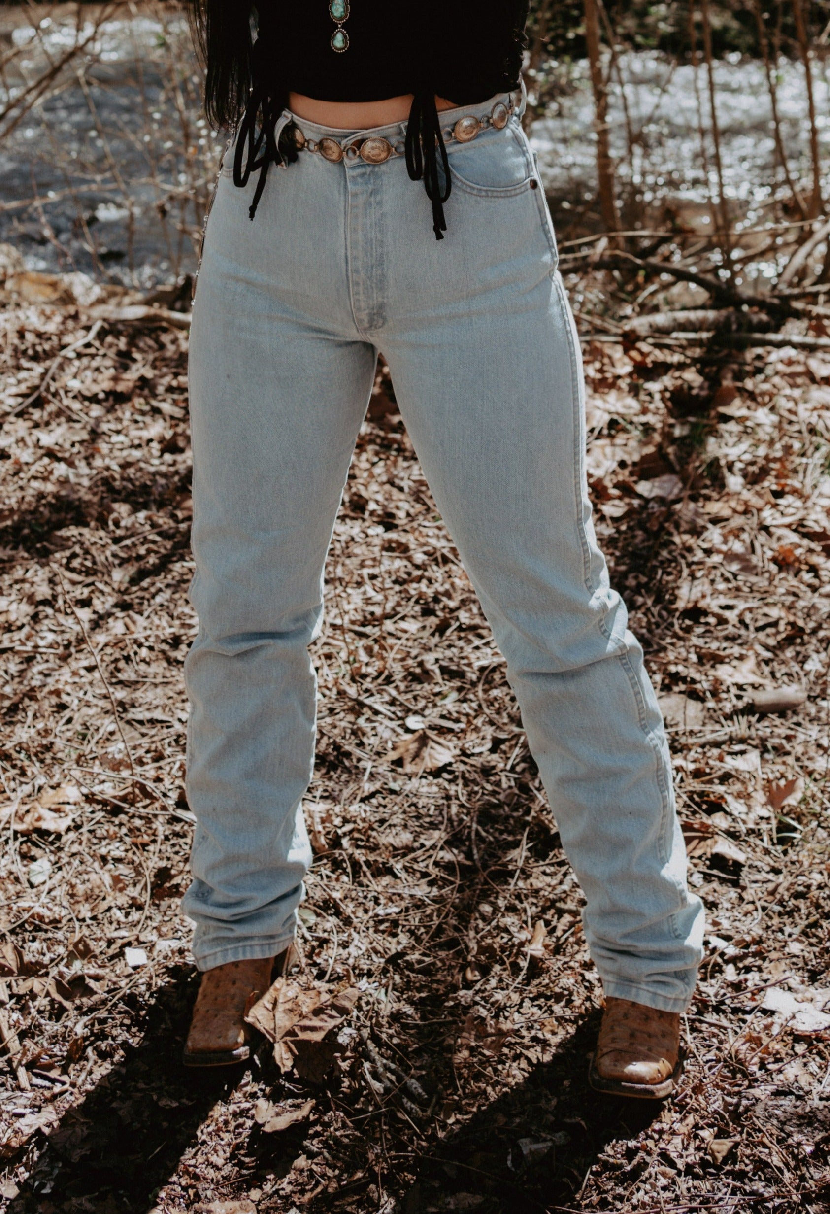 Bleached wranglers hot sale