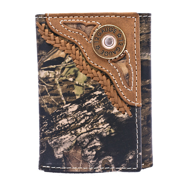 Nocona camouflage tri-fold wallet