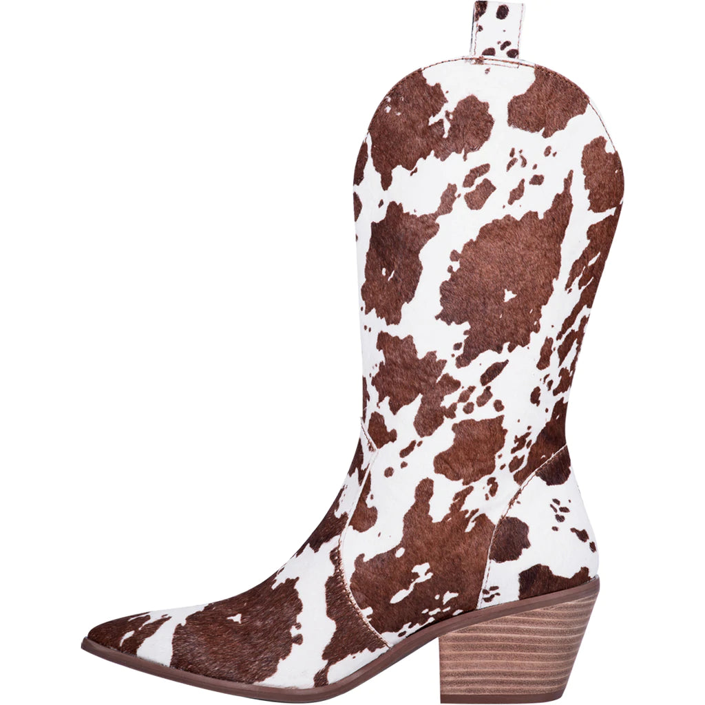 Live A Little Brown Cowhide Boots