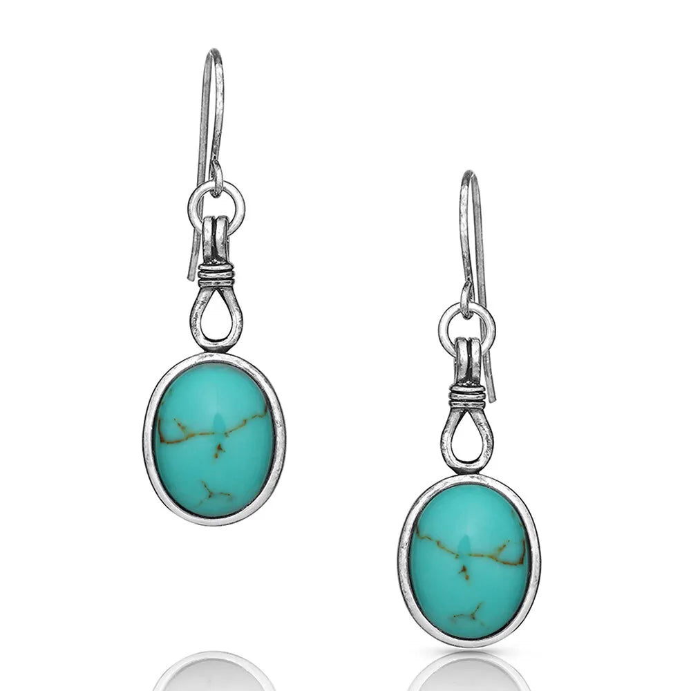 Caught In Turquoise Earrings