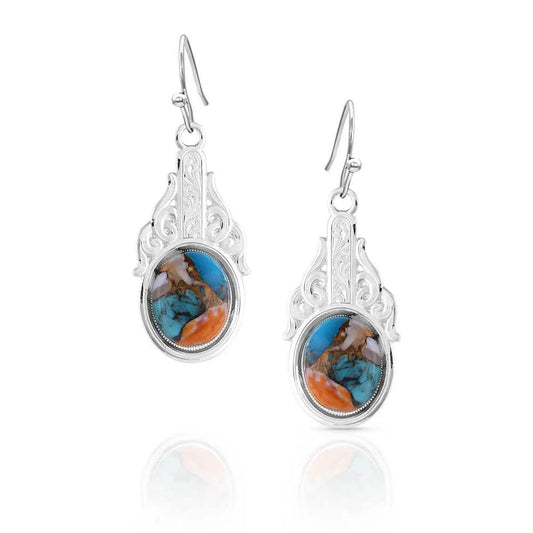 Mountain Glacier Stone Cascade Earrings