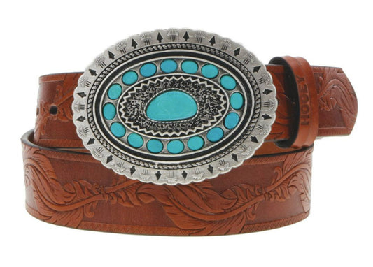 Feather Tooled Hooey Women's Belt