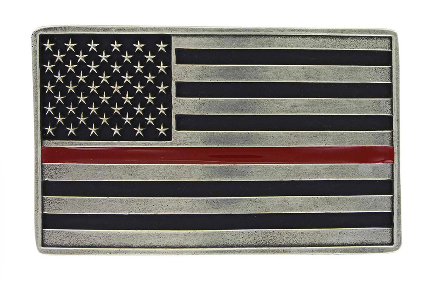 Stand Behind the Red Line Belt Buckle